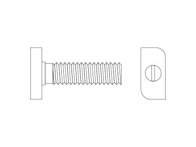 TB2-G 28/15 Hammer Head T-Bolt (HDG, Class 8.8)